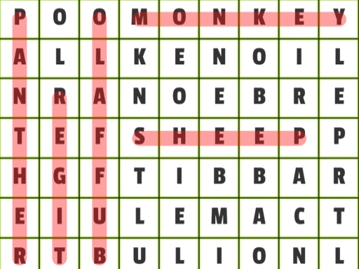 Animals Word Search Game Image Animals Word Search Game