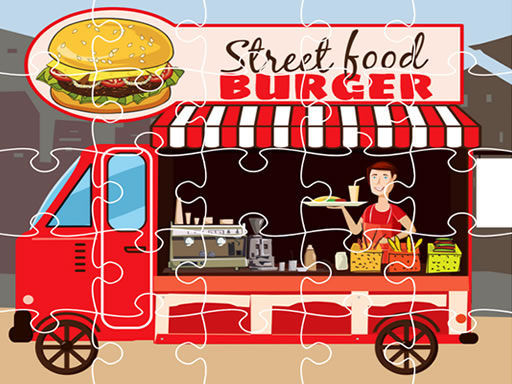 Burger Trucks Jigsaw Game Image Burger Trucks Jigsaw Game
