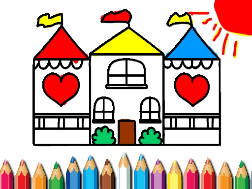 Doll House Coloring Book Game Image Doll House Coloring Book Game