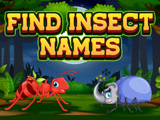 Find Insects Names Game Image Find Insects Names Game