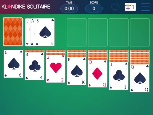 Klondike Solitaire Game Image Klondike Solitaire Game